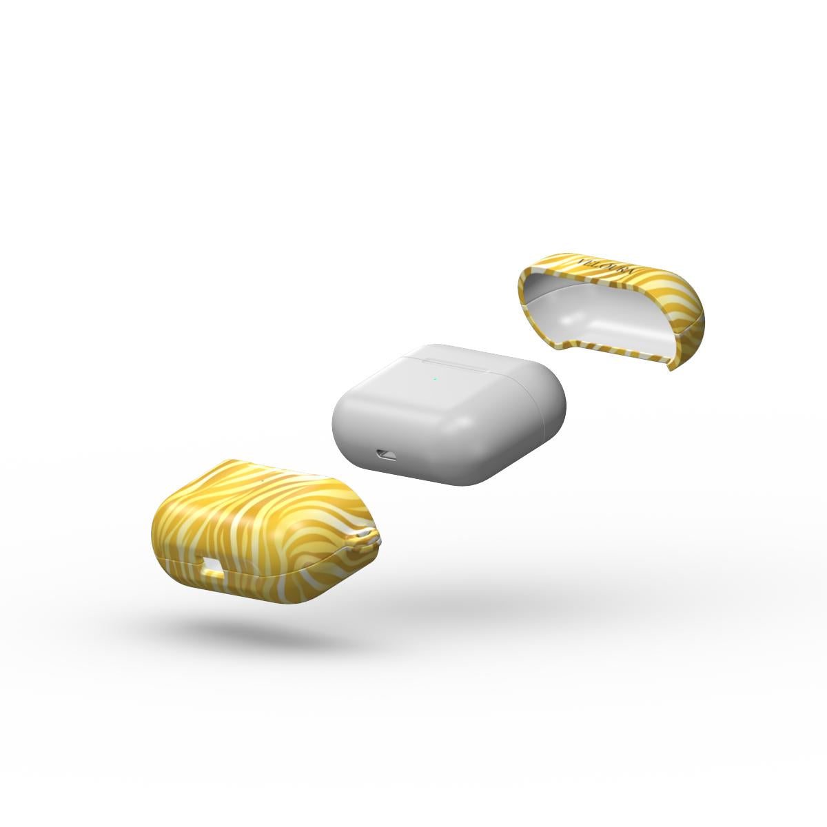 Golden Ember Stripes - AirPods Case