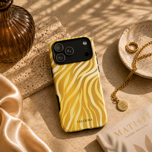 Golden Ember Stripes - iPhone