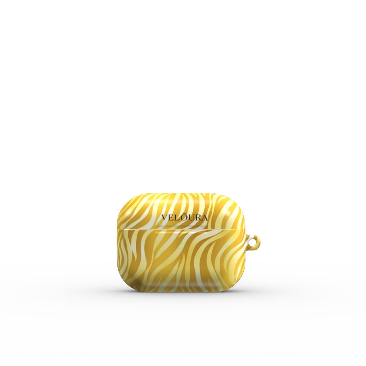 Golden Ember Stripes - AirPods Case