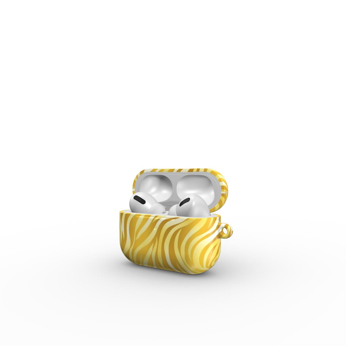 Golden Ember Stripes - AirPods Case