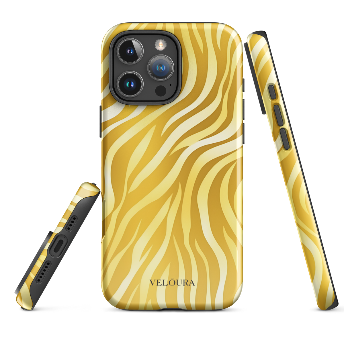 Golden Ember Stripes - iPhone