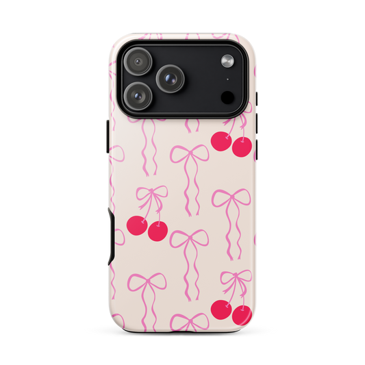 Cherry Kiss Bow - iPhone