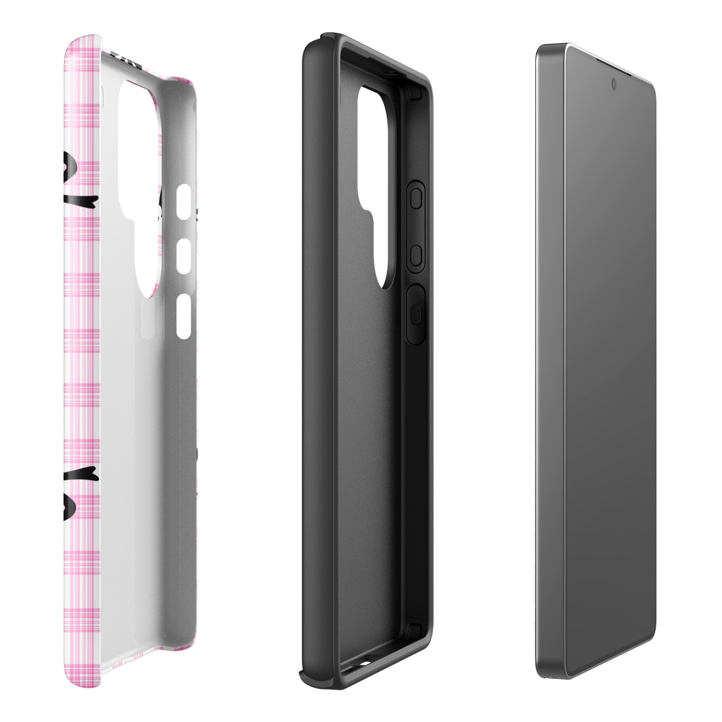 Blush Tartan Bow - Samsung