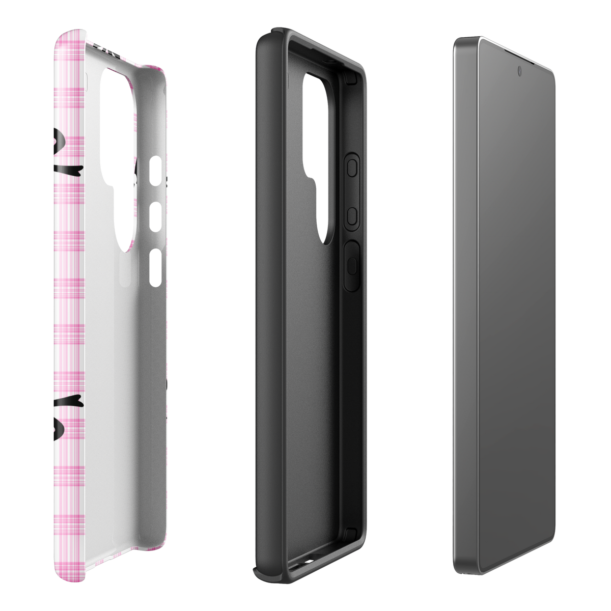 Blush Tartan Bow - Samsung
